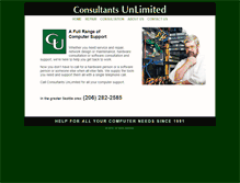 Tablet Screenshot of consultants-unltd.com